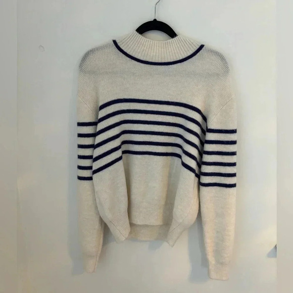Mango Wool Blend Striped Sweater NWT - Picture 8 of 11